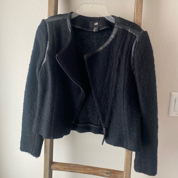 H&M Jackets & Blazers - H&M black jacket - size 10 / euro 40